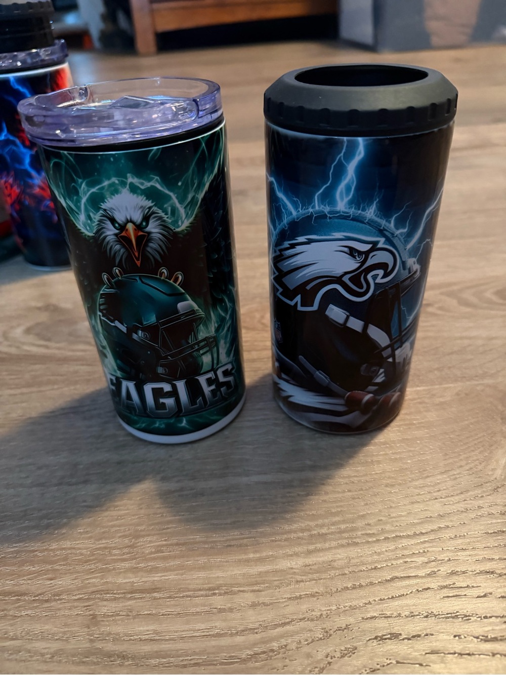 Eagles Stainless Travel Tumbler - Green and Black